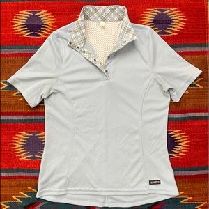 Kerrits / Short sleeve vented schooling shirt light blue sz small